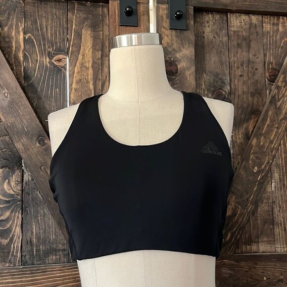 Adidas black Athletic sports top - Picture 1 of 6